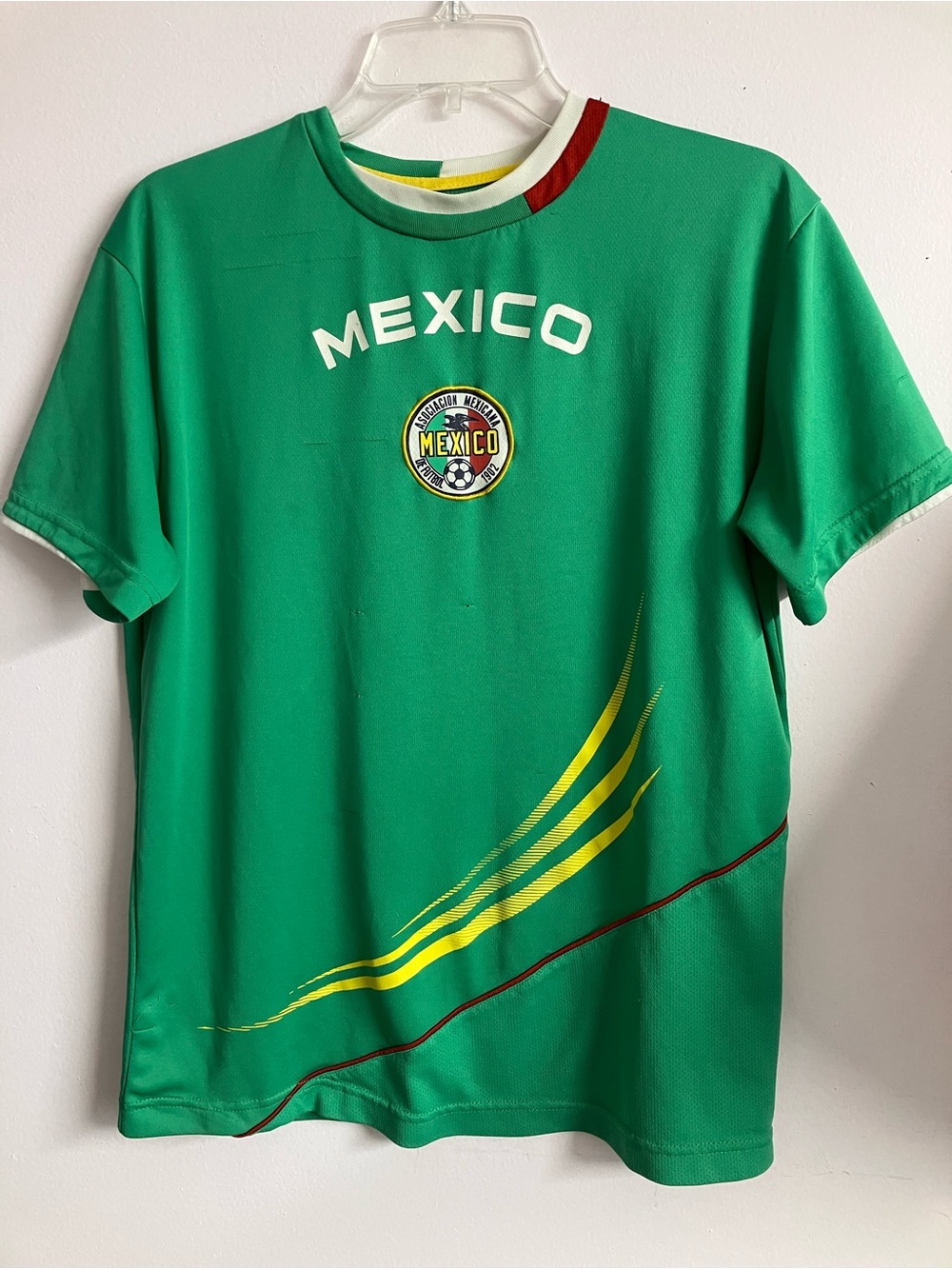 Mexico Soccer Jersey #18, Youth XL (18-20), Green